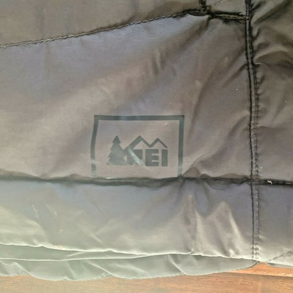 REI Grey Down Puffer Jacket Women's Size Large Zip Liner Piece - Picture 3 of 12